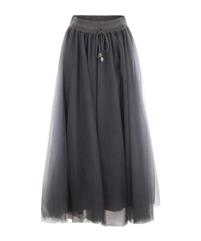 FABIANA FILIPPI TULLE MIDI SKIRT