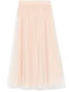 Fabiana Filippi Tulle Midi Skirt In Pink