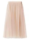 Fabiana Filippi Tulle Midi Skirt In Pink