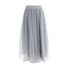 Fabiana Filippi Tulle Midi Skirt In Grey