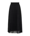 Fabiana Filippi Pleated Midi Skirt In Black