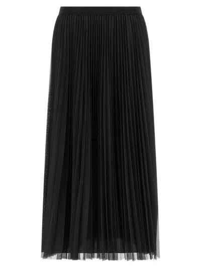 Fabiana Filippi Tulle Pleated Skirt In Blue