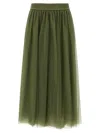Fabiana Filippi Multi-layer Tulle Midi Skirt With Elastic Waistband
