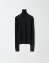 Fabiana Filippi Sequin Turtleneck Sweater In Black