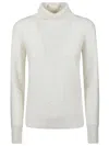 Fabiana Filippi Turtle Neck Sweater In Rafia