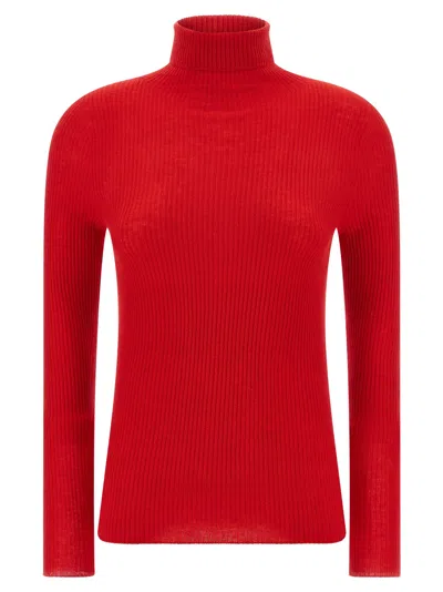 FABIANA FILIPPI TURTLE-NECK SWEATER SWEATERS AND CARDIGANS RED