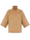 Fabiana Filippi Turtle Neck Top In Neutrals