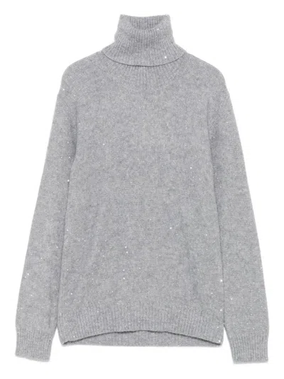 FABIANA FILIPPI 高领缀饰毛衣