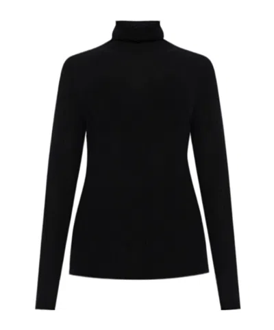 Fabiana Filippi Turtleneck Long Sleeve Sweater In Black