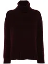 Fabiana Filippi Turtleneck Long Sweater In Brown