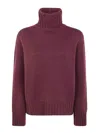 Fabiana Filippi Turtleneck Long Sweater In Rosado