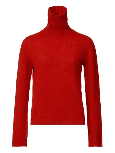 Fabiana Filippi Turtleneck Ribbed Sweater In Red