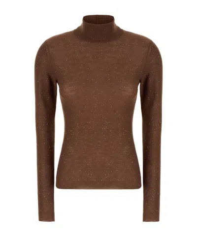 FABIANA FILIPPI TURTLENECK SEQUIN-EMBELLISHED SWEATER