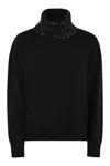 Fabiana Filippi Turtleneck Sweater In Black