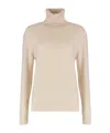 Fabiana Filippi Wool Blend Turtleneck Sweater In Neutral