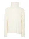 Fabiana Filippi Wool And Silk Blend Turtleneck Sweater In Blanco
