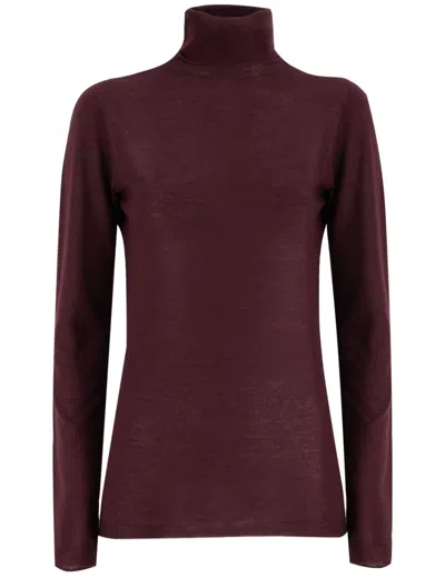 Fabiana Filippi Sweater In Burgundy