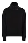 Fabiana Filippi Turtleneck Sweater In Black