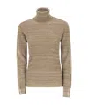 Fabiana Filippi Platinum Yarn Turtleneck In Multi