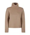 Fabiana Filippi Turtle Neck Sweater In Nude