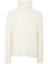 Fabiana Filippi Wool And Silk Blend Turtleneck Sweater In White