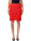Fabiana Filippi Textured Mini Skirt Fringed Hem In White