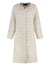 Fabiana Filippi Wool-blend Cardigan In White