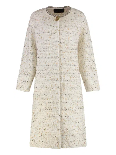 Fabiana Filippi Wool-blend Cardigan In Neutral