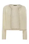 Fabiana Filippi Women's Tweed-effect Yarn Cardigan In White