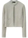 Fabiana Filippi Tweed Jacket In Blue
