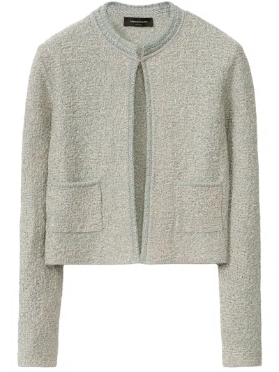 Fabiana Filippi Tweed Jacket In Blue