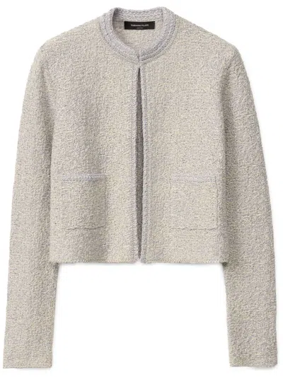Fabiana Filippi Tweed Jacket In Grey