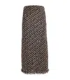 Fabiana Filippi Tweed Sequin Maxi Skirt In Black
