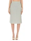 Fabiana Filippi Metallic-accented Cotton Blend Skirt
