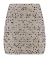 Fabiana Filippi Wool Blend Mini Skirt In Gray