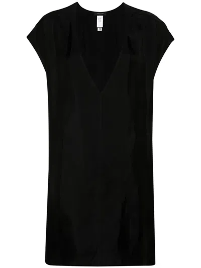Fabiana Filippi Twill Cap-sleeve Blouse In Black