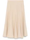 Fabiana Filippi Pleated A-line Skirt In Neutral