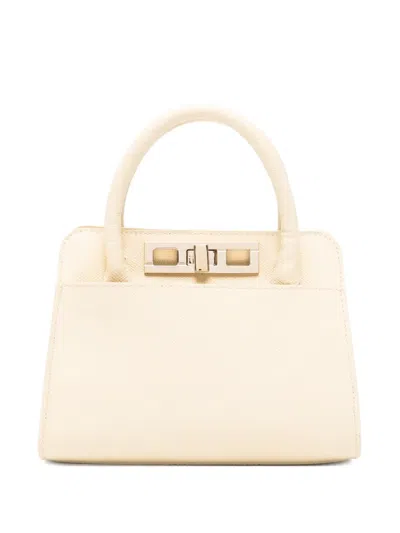 Fabiana Filippi Twist-lock Tote Bag In Neutral