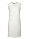 Fabiana Filippi Textured Sequinned Mini Dress In White