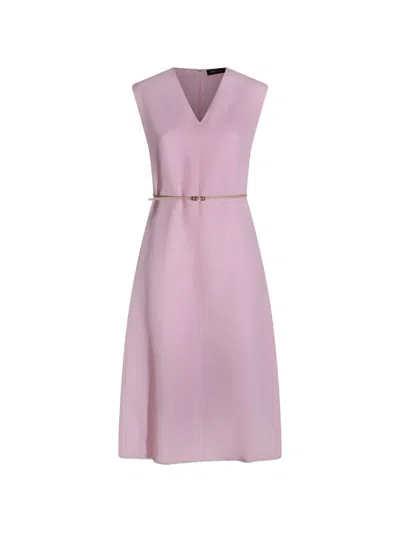 Fabiana Filippi Chic Mini Dress In Luxurious Fabric In Pink