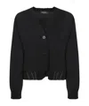 Fabiana Filippi V-neck Cardigan In Black