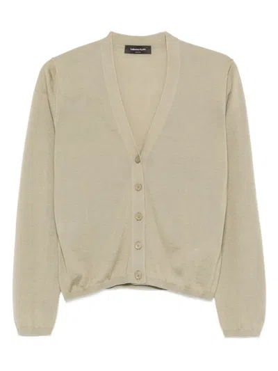 Fabiana Filippi V-neck Cardigan In Green