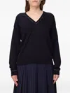 Fabiana Filippi V-neck Crystal-embellished Sweater In Blue