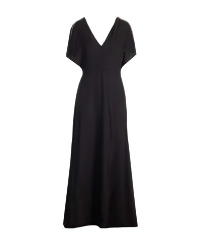 Fabiana Filippi V-neck Dress In Black