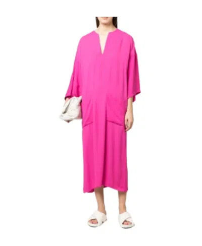 Fabiana Filippi V-neck Dress In Pink