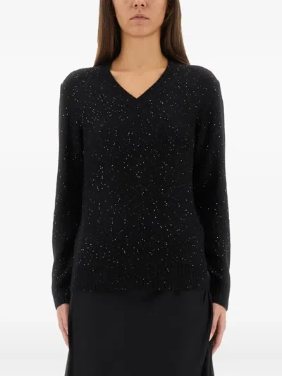 FABIANA FILIPPI V-NECK EMBELLISHED SWEATER