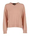 Fabiana Filippi V-neck Embellished Sweater In Brown