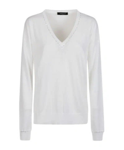 FABIANA FILIPPI FABIANA FILIPPI V-NECK KNITTED JUMPER