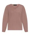 Fabiana Filippi V-neck Long-sleeved Sweater In Pink