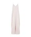Fabiana Filippi V-neck Pleated Dress In White